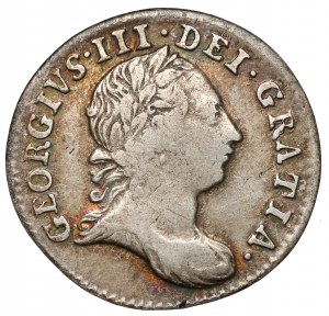 Inghilterra, Giorgio III, 3 penny 1763