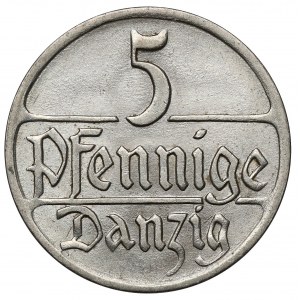 Gdańsk, 5 fenigów 1928