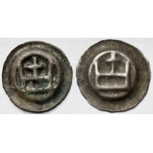 Zakon Krzyżacki, Brakteat - Korona II (1337-1345) - zestaw (2szt)