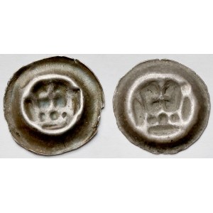 Zakon Krzyżacki, Brakteat - Korona II (1337-1345) - zestaw (2szt)