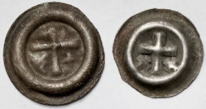 Zakon Krzyżacki, Brakteaty - Krzyż łaciński (1317-1328) - zestaw (2szt)