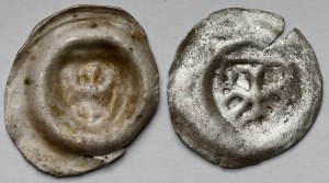 Teutonic Order, Brakteates - Eagle in shield - set (2pcs)