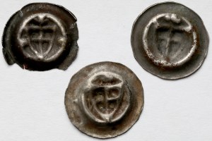 Teutonic Order, Brakteates - Shield with cross - set (3pcs)
