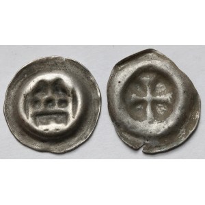 Zakon Krzyżacki, Brakteat - Brama II (1327-1338) i Krzyż - zestaw (2szt)
