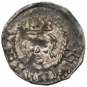 Casimir III the Great, Cracow denarius without date - BEAUTIFUL