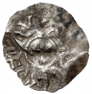 Boleslaw the Brave, VENCIEZLAVVS type denarius (995-997) - RARE.