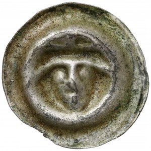 Brakteat - Head with cap in front - RARE.