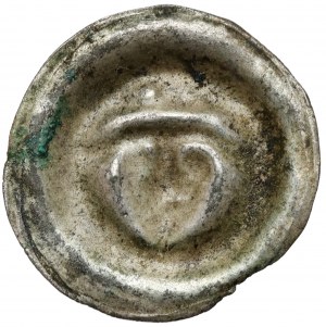Brakteat - Head with cap in front - RARE.