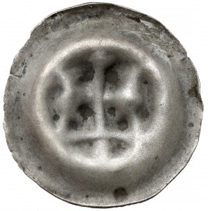Brakteat - Crown with ball underneath