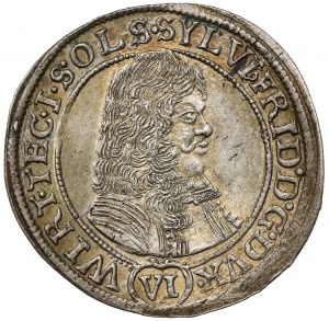 Silésie, Sylvius Frederick, 6 krajcars 1674 SP, Olesnica