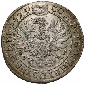 Śląsk, Sylwiusz Fryderyk, 6 krajcarów 1674 SP, Oleśnica