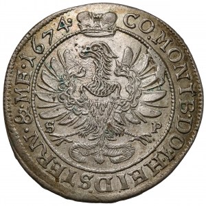 Slesia, Sylvius Frederick, 6 krajcars 1674 SP, Olesnica