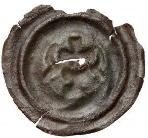 Brakteat - Calice avec croix, arcs sur les côtés - rare