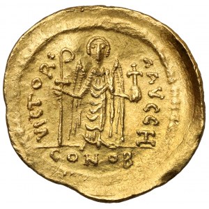 Maurycy Tyberiusz (582-602 n.e.) Solidus, Konstantynopol