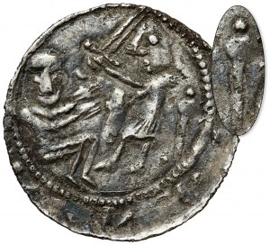 Ladislaus II the Exile, Denarius - Eagle and Hare - Scepter.