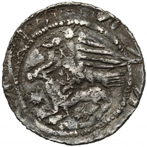 Ladislaus II the Exile, Denarius - Eagle and Hare - Scepter.