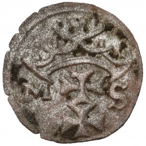 Sigismondo I il Vecchio, denario di Danzica senza data - lettere MS