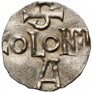 Cologne, Otto III (983-1002) Denar - PIĘKNY