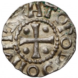 Cologne, Otto III (983-1002) Denar - PIĘKNY