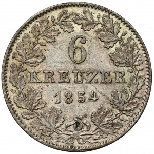 Frankfurt, 6 krajcars 1854