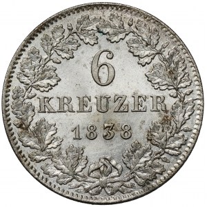 Nassau, 6 krajcarów 1838