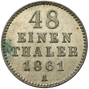 Mecklenburg-Schwerin, 1/48 thaler 1861-A