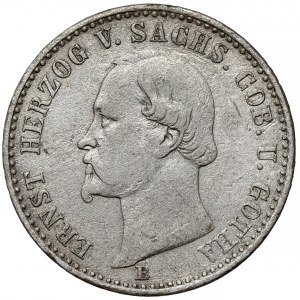 Saxe-Coburg-Gotha, Ernst II, 2 grosze 1868-B