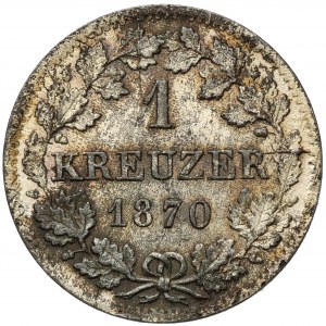 Bavaria, Ludwig II, Krajcar 1870