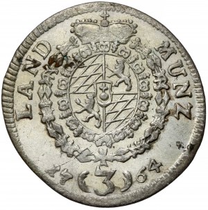 Bavaria, Maximilian III Joseph, 3 krajcars 1764