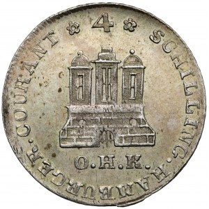 Hamburg, 4 schilling 1797 OHK