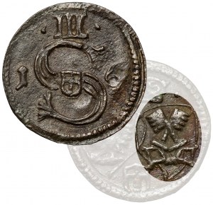 Zikmund III Vasa, Trzeciak Poznaň 1616 - KLÍČE - RARE