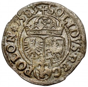 Zygmunt III Vasa, olkuský šiling 1589 ID - veľmi pekný