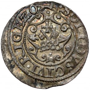 Sigismund III Vasa, Riga 1620 shellac - liscus to the right