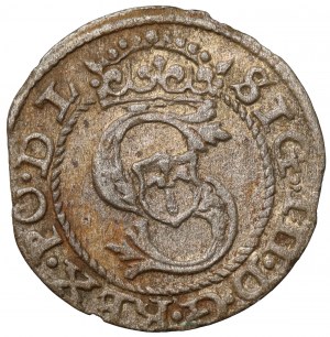 Zygmunt III Waza, Szeląg Ryga 1589 - RIGE+ - rzadki