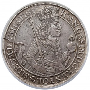 Jan II Kazimierz, DWUTALAR Gdańsk 1650 GR - jedyny szeroki dwutalar polski
