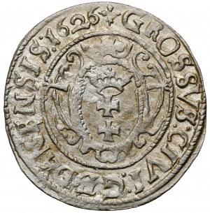 Sigismondo III Vasa, centesimo di Danzica 1626 - SENZA bordo