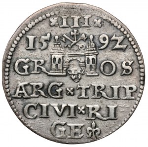 Zikmund III Vasa, Trojka Riga 1592
