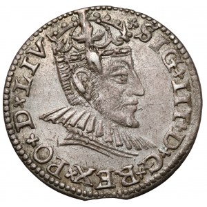 Zygmunt III Waza, Trojak Ryga 1591 - wczesny - LIV