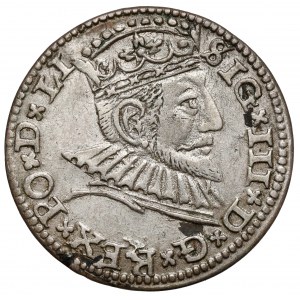 Zygmunt III Waza, Trojak Ryga 1591 - późne