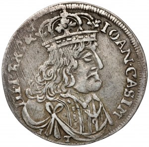 John II Casimir, Ort Krakow 1656 IC - RARE portrait
