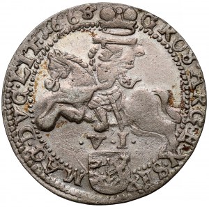 Jan II Kazimierz, Szóstak Wilno 1665 TLB