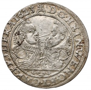 Sliezsko, Henrich Václav a Karol Fridrich, 24 krajcary 1623 BZ, Olesnica
