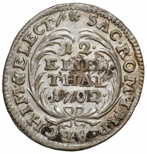 Auguste II le Fort, 1/12 thaler 1702 ILH, Dresde
