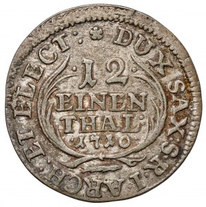 August II Silný, 1/12 toliarov 1710 EPH, Lipsko