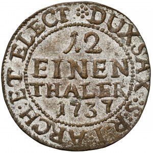 August III Sas, 1/24 talara 1737 FWóF, Drezno - Fałszerstwo z epoki