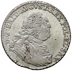 August III Sas, 1/6 thaler 1763 FWóF, Dresden