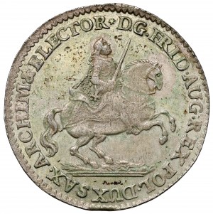 August III Sas, farársky groš 1741