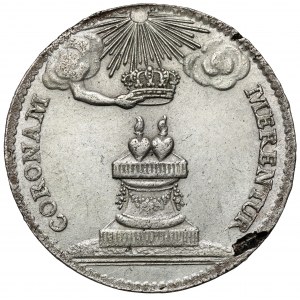 August III Sas, Dwugrosz 1738 - zaślubinowy
