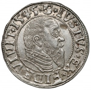 Prusko, Albrecht Hohenzollern, Grosz Königsberg 1545 - krásný