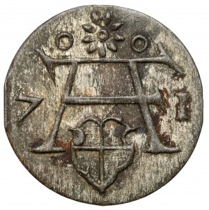 Prusko, Albrecht Friedrich, denár Königsberg 1571 - vzácne
